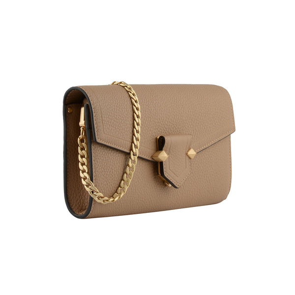 SÈVRES Chain Beige Convertible Clutch