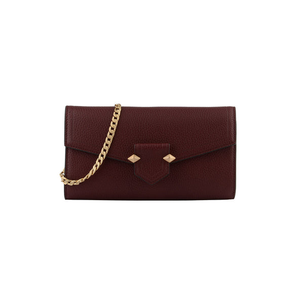 SÈVRES Chain Burgundy Convertible Clutch