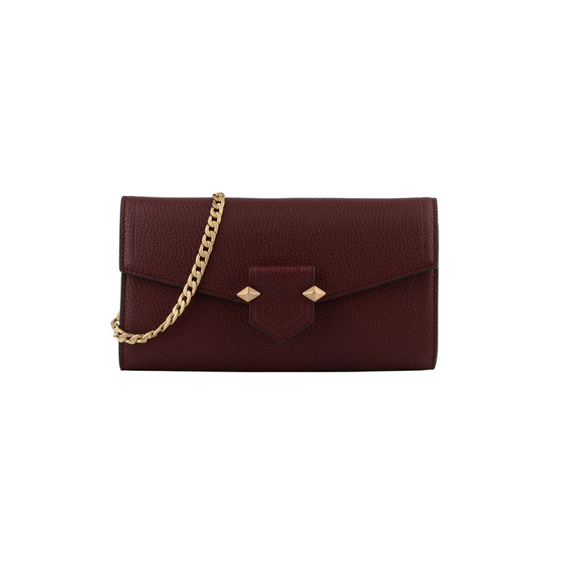 SÈVRES Chain Burgundy Convertible Clutch
