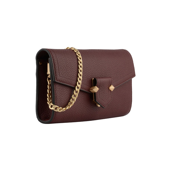 SÈVRES Chain Burgundy Convertible Clutch