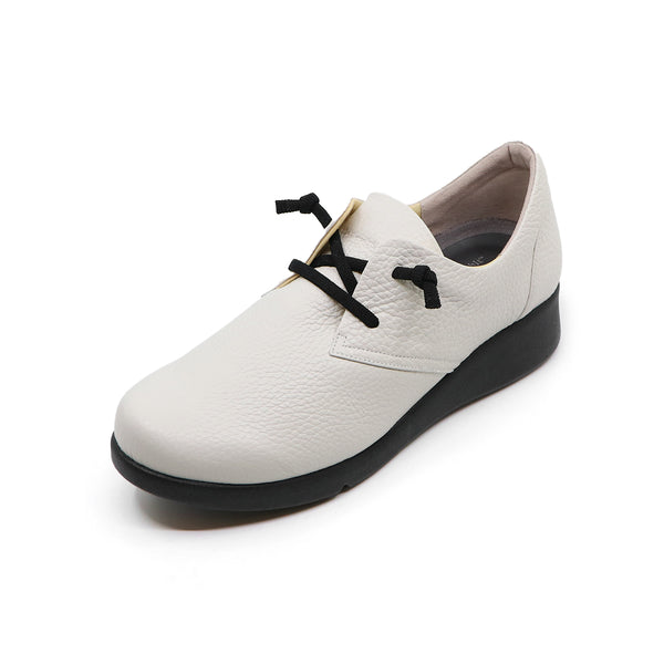 SOUNE White Soft Walking Sneakers