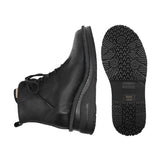 SUKA Black Anti Slip Wide Fit Leather Boots