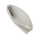 TAPPY Ice Grey Double Zip Pouch