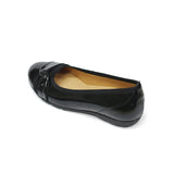 Tatia Black Enamel Hovercraft Flats