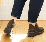 TOUMI Dark Brown Anti-Slip Wide Fit Boots