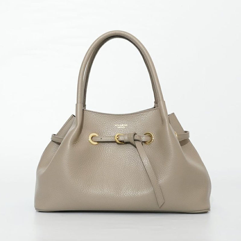 TRERO KNOT Taupe-Black Tote Bag