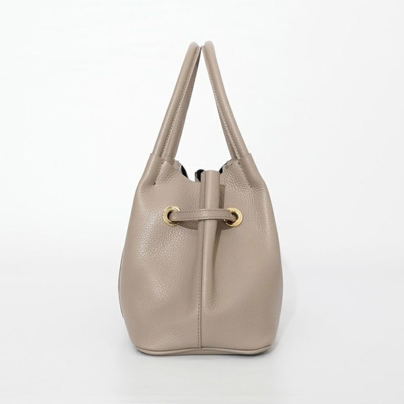 TRERO KNOT Taupe-Black Tote Bag