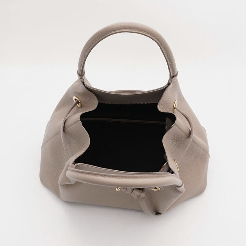 TRERO KNOT Taupe-Black Tote Bag