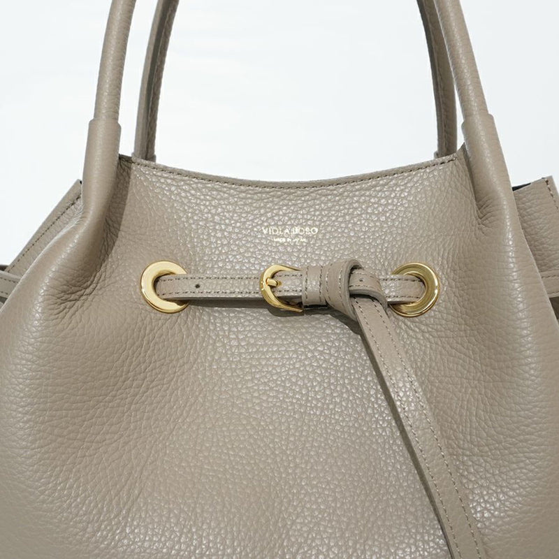 TRERO KNOT Taupe-Black Tote Bag