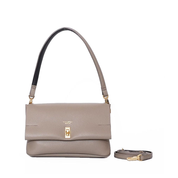 TRERO Taupe-Black Shoulder Bag