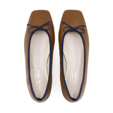 UKI Brown Combi Driving Sole Rain Flats