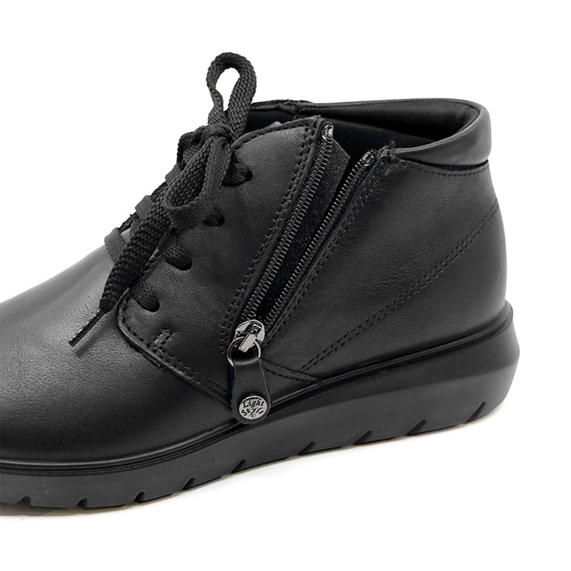VALI Black Wide Fit Ankle Boots