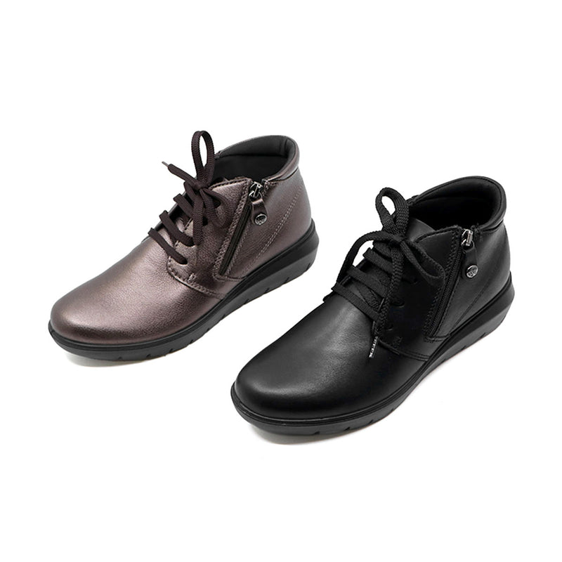 VALI Black Wide Fit Ankle Boots