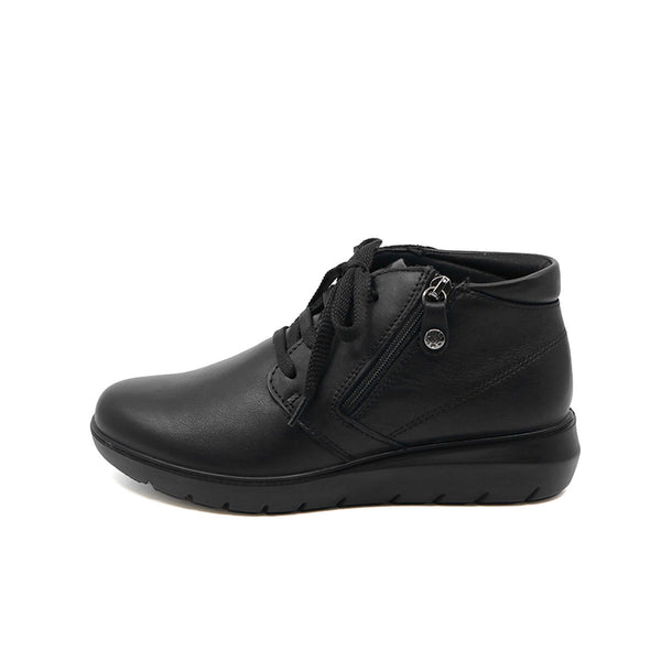 VALI Black Wide Fit Ankle Boots