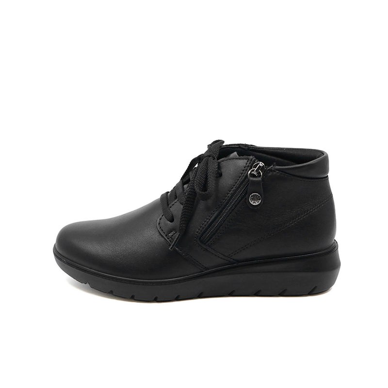 VALI Black Wide Fit Ankle Boots