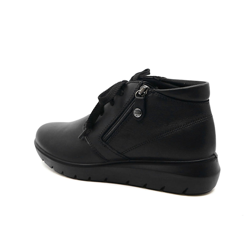 VALI Black Wide Fit Ankle Boots