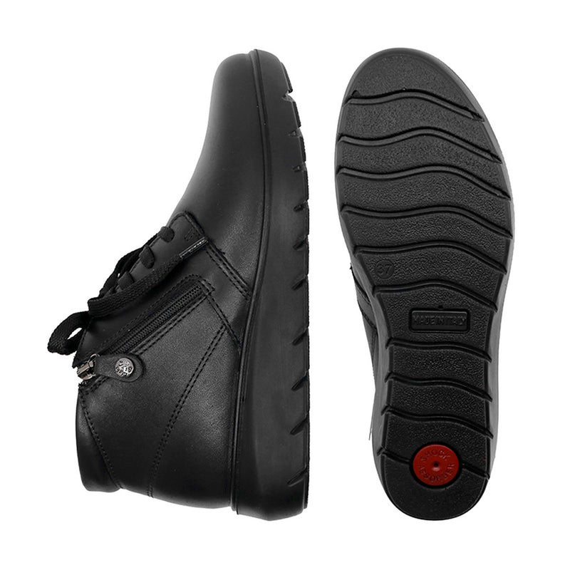VALI Black Wide Fit Ankle Boots