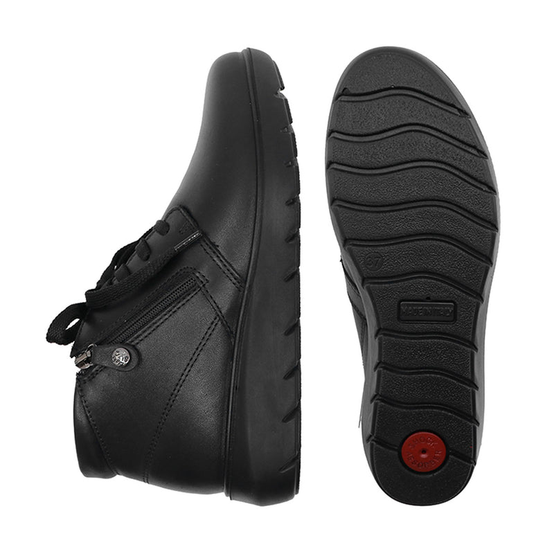 VALI Black Wide Fit Ankle Boots