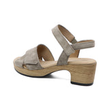 VANELLE Sesame Brown Soft Heel Sandals