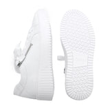Viva White Soft Walking Wedge Sneakers
