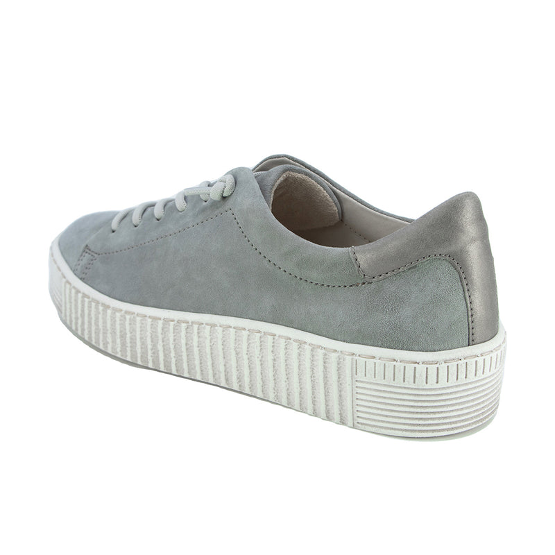 Walaa Grey Beige Soft Walking Sneakers