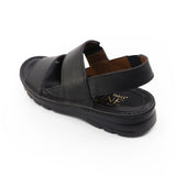 YOYO Black Ultra Light & Wide Fit Sandals