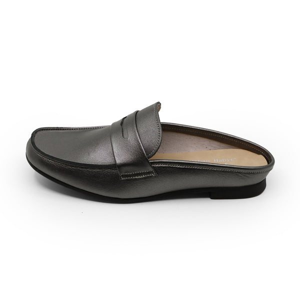 YU-AN Bronze Mule Sandals