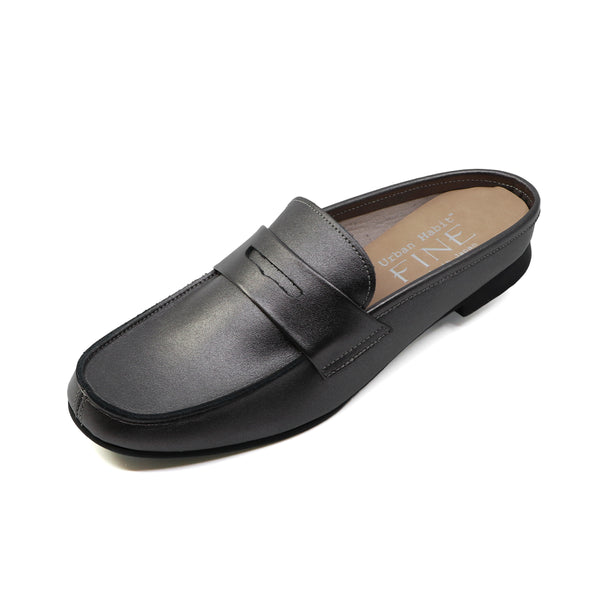 YU-AN Bronze Mule Sandals