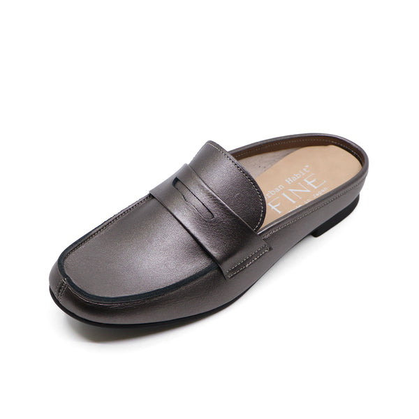 YU-AN Bronze Mule Sandals