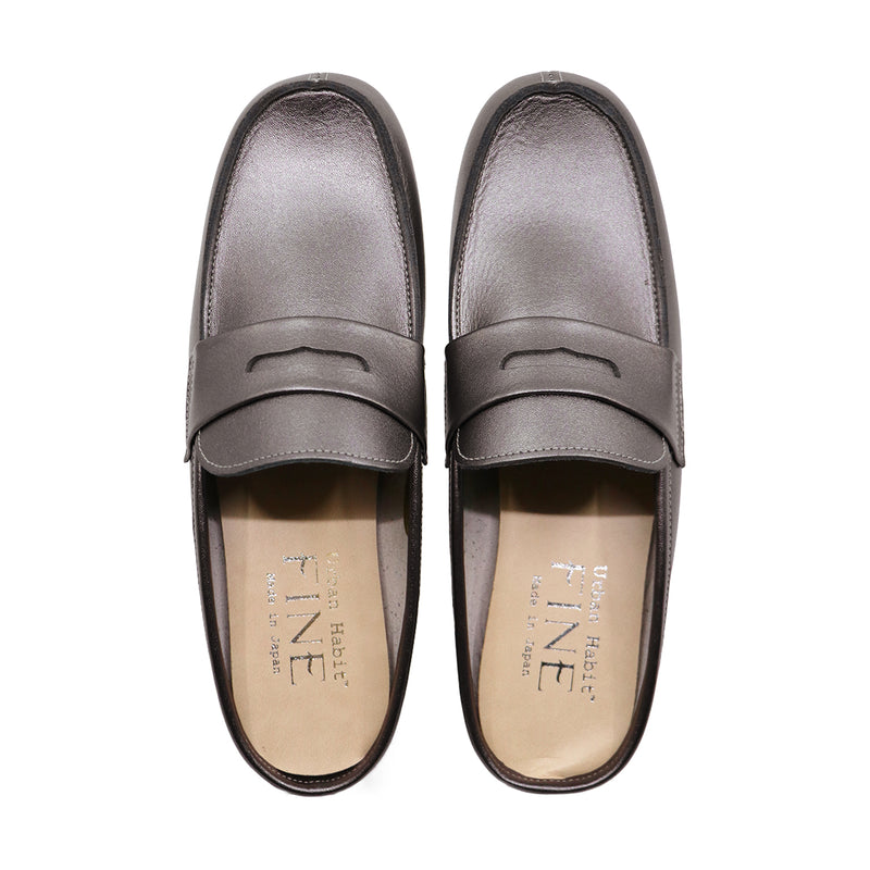 YU-AN Bronze Mule Sandals