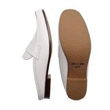 YU-AN Ivory Mule Sandals