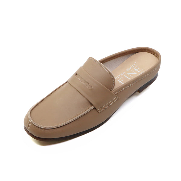 YU-AN Light Brown Mule Sandals