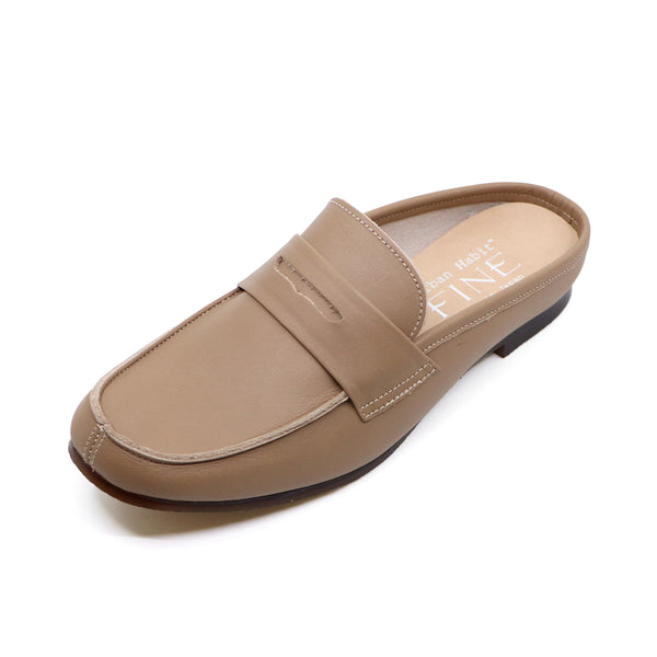 YU-AN Light Brown Mule Sandals