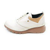 Yunami Ivory Ultra Light & Wide Fit Sneakers