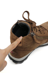 ANKI Whisky Leather Anti Slip Sneaker Boots