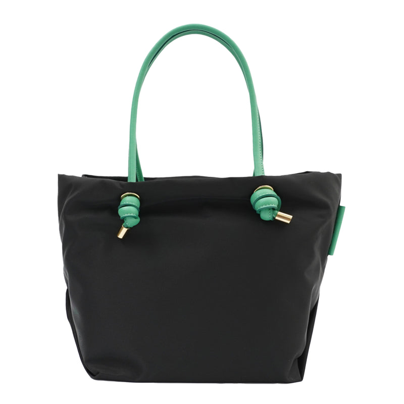 BIANCA M Black x Kelly green Tote Bag