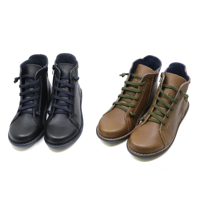 COKI Black Leather Boots