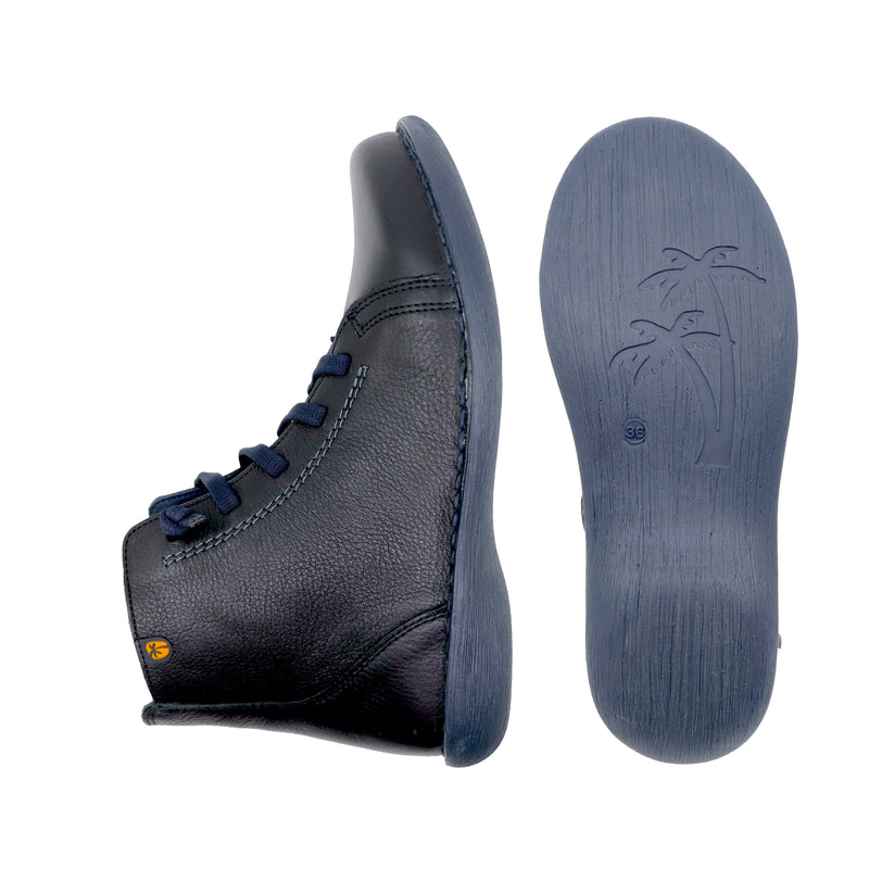 COKI Black Leather Boots