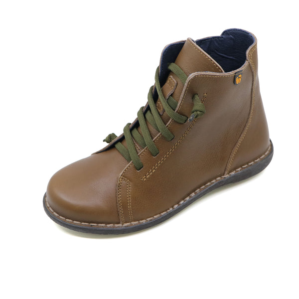 COKI Olive Brown Leather Boots