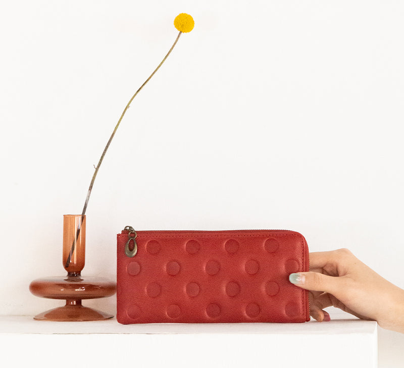 EN Thin Dot Wallet Red
