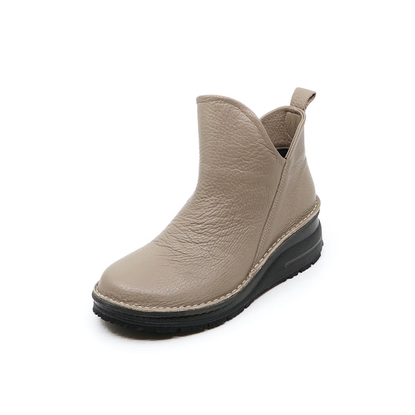 EWA Grey Anti Slip Wide Fit Short Boots