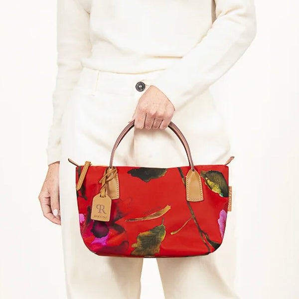 ROBERTINA MINI (ND) Flower Tote Bag Red