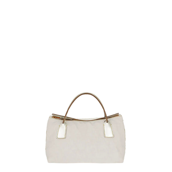 GIULIETTA 30 (MINI) LINYLEN TOTE Cream Beige