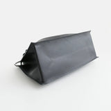 TRERO-L Black-Grey Leather Tote Bag