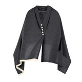 Kinomi Grey Multi Way Wool Poncho