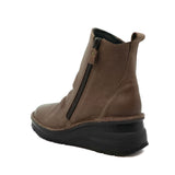 RINKO Dark Brown Anti-Slip Wide Fit Boots