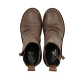 RINKO Dark Brown Anti-Slip Wide Fit Boots