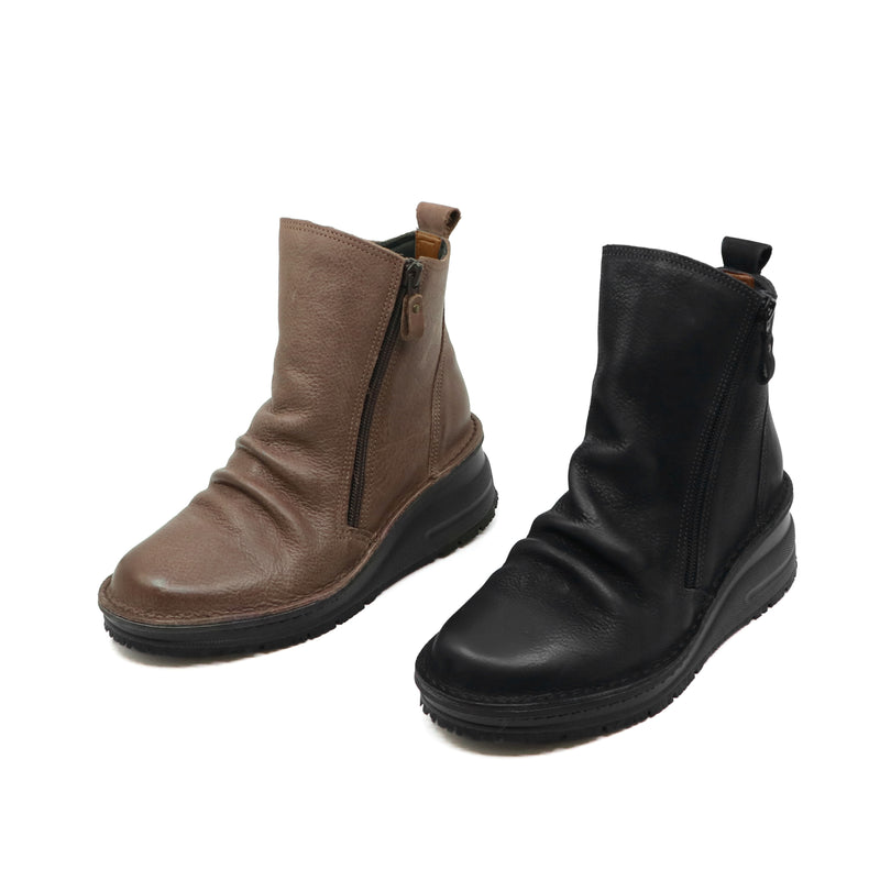 RINKO Black Anti-Slip Wide Fit Boots