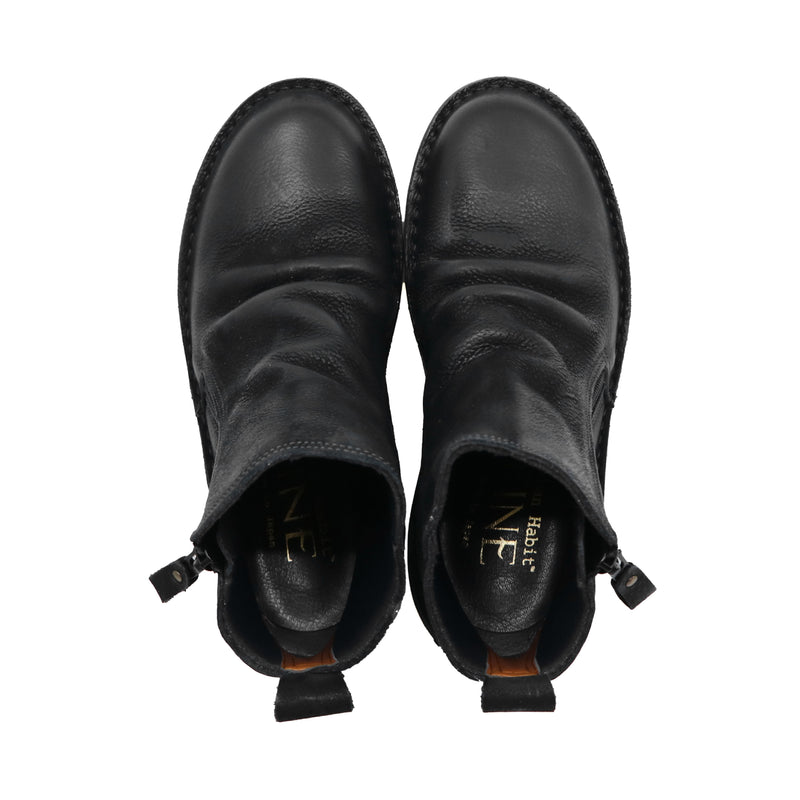RINKO Black Anti-Slip Wide Fit Boots