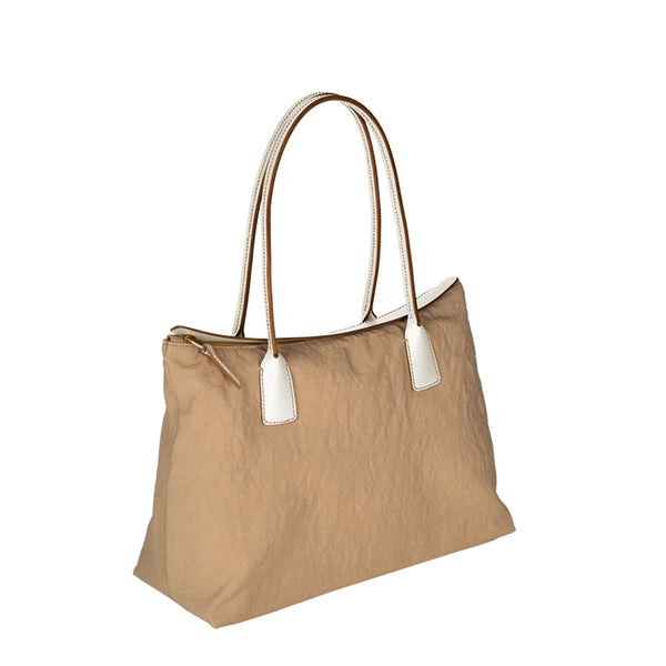 GIULIETTA-38 LINYLEN TOTE Off White